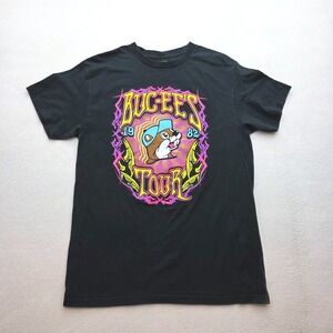 Buc-ee's Tour 1982-2021 Graphic T-Shirt Mens Medium Black Neon Rock Band Style